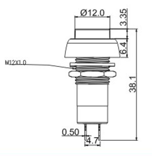 Push_Button Switches R0191A Structure Diagram