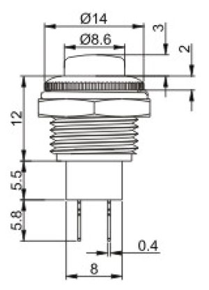 Push_Button Switches R0196 Structure Diagram